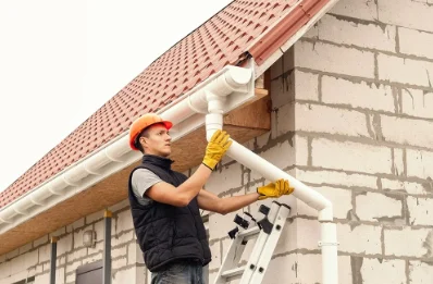 Pose et remplacement de gouttières à Présailles